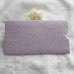 Purple Embossing Pocket Wedding Invitation Card 